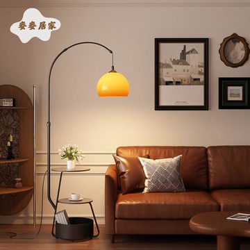 免運 落地燈 美式落地燈 中古風釣魚落地燈客廳沙發旁邊臥室書寫南瓜燈復古美式裝飾氛圍燈 可開發票 全館五折 工廠現貨直銷 新品特價 m9061