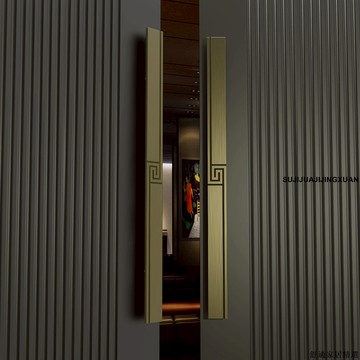 免運 可開發票 門拉手 大門把手 新中式有無框玻璃門拉手辦公室大門拉手會議室實木門把手刻字客製