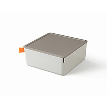 得力Deli XDOMO小收納盒淺灰 212x212x93mm NO.XDM11