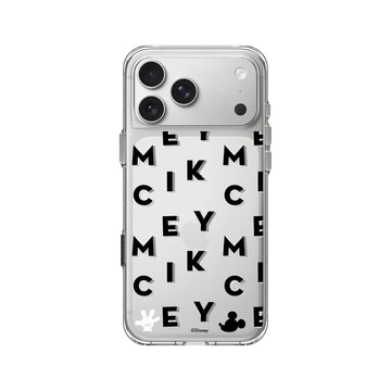 iPhone 17 Pro Max Clear Case（相機按鈕） 透明 - 迪士尼-米奇 Mickey - 黑標款-MICKEY