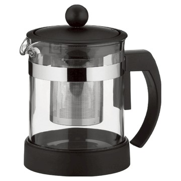 kela Auron玻璃濾茶壺  1個  700ml  黑色 + 透明色