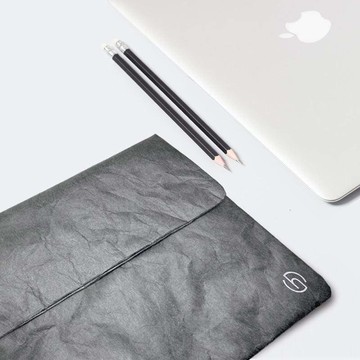 TYVEK MacBook 15~16吋防潑水超輕量杜邦紙筆電包 (390x285mm) 金屬鐵灰