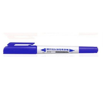 【雄獅 】油性 雙頭奇異筆  0.5mm + 1mm NO.685 紅/藍/黑 12支/盒 記號筆 防水筆 麥克