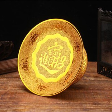 供盤家用供奉陶瓷供果盤佛前水果盤供佛上供蓮花貢盤財神爺供品盤