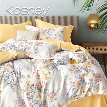 KOSNEY  玉谷金霏 加大60支天絲四件式兩用被床包組