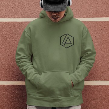 左胸 Linkin Park One More Light logo 刷毛 中性帽T 5色 金屬搖滾樂團聯合公園