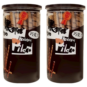 Healthful 黑師傅 巧克力 捲心酥  口感酥脆  經典巧克力口味  200g  2罐