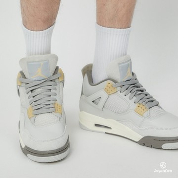 Nike Air Jordan 4 Retro Craft 男鞋 灰色 麂皮 經典 喬丹 休閒鞋 DV3742-021