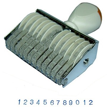 【文具通】開明 3號12連 號碼印 單字約6.5x4mm W5010084【APP滿額下單10%點數(單一帳號最高5000點)】1/31止