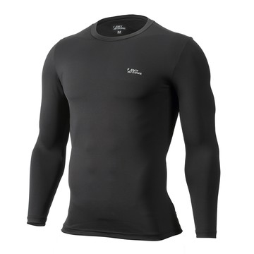 【A-MYZONE】男款-4in1複合性機能抗菌除臭長袖上衣-酷耀黑