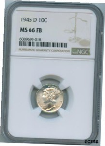 品質保証書付】 アンティークコイン NGC PCGS 1945 D NGC MS66 FB