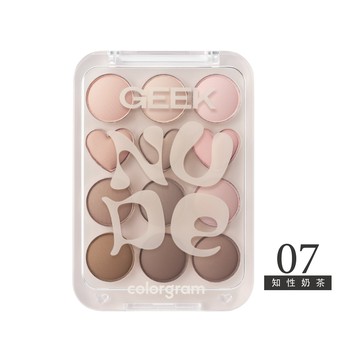 colorgram可麗格朗 彩色計算機12色眼彩盤-07知性奶茶