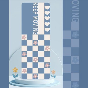 正品5mm色彩打印版PU橡膠瑜伽墊家用專用運動健身舞蹈練習土豪墊