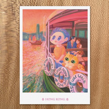 香港明信片5張套裝F