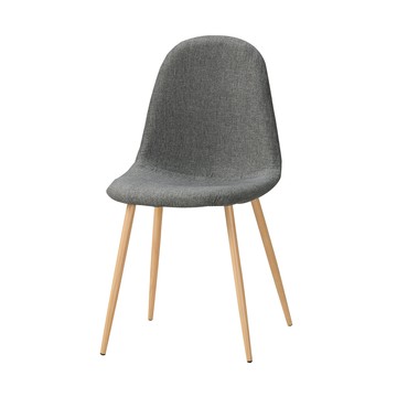 直人木業-JIAER淺灰餐椅