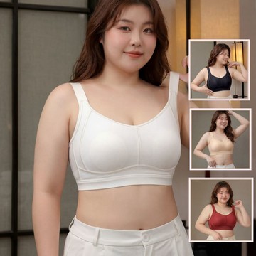 【大胸專屬】兔耳杯大胸顯小內衣 防凸點全罩杯內衣 加寬側比 收副乳 調整型內衣大尺碼 75-120CDE胸罩