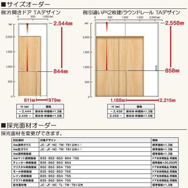 トイレドア ラフォレスタ BA ケーシング枠 ケーシングセット 錠付 明かり窓付 ykk 室内ドア YKKap トイレ 建具 板戸 障子 ドア 扉 木目 交換 リフォーム DIY - 8