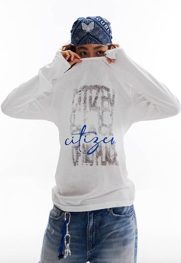 台風天的白色夏日 透氣網紗長袖上衣