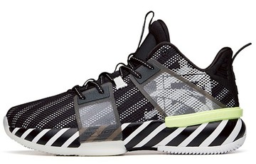 ANTA KT SHOCK THE GAME 5 IMPACT 1.0 BASKETBALL SHOES BLACK WHITE