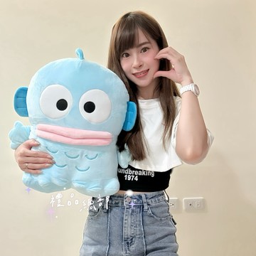 正版授權 人魚漢頓娃娃 16英吋 12英吋 醜魚 三麗鷗 人魚漢頓抱枕 sanrio 漢頓靠枕 漢頓玩偶抱枕 漢頓大娃娃