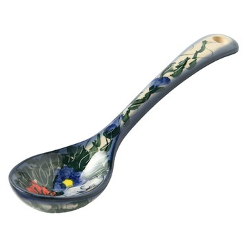 波蘭陶 紫花蔓藤系列 湯匙 波蘭手工製