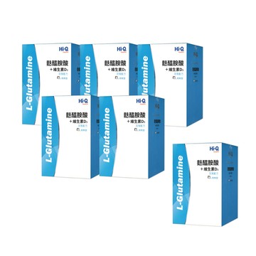 Hi-Q health 【中華海洋生技】Hi-Q 麩醯胺酸+D3粉劑 買5送1 (共6盒 30包/盒)