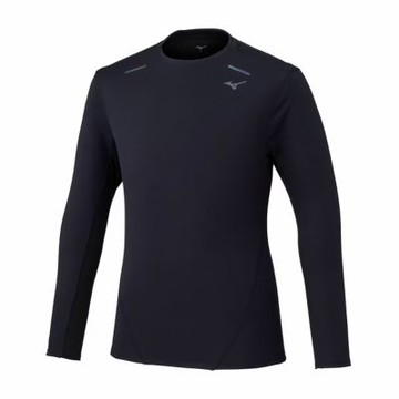 MIZUNO 美津濃 長袖上衣 男 訓練 慢跑 吸濕排汗 黑 J2MAC50209