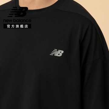 [New Balance]Logo短袖上衣_男性_黑色_MT61H9Y2BK
