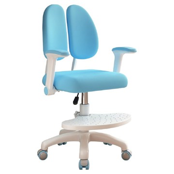 彬彬小鋪 多功能兒童成長椅 自由升降 + 靜音滑輪 + 重力鎖定  1個  藍色