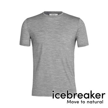 【icebreaker】Cool-Lite 中性網眼透氣圓領短袖上衣JN150 『灰』戶外 運動 柔軟 舒適 羊毛 吸濕 排汗 抑味 控溫 短袖 0A56PT