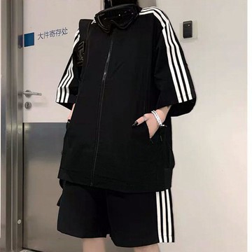 台灣速發🔥美拉德套裝 時尚套裝 2026夏季 運動服 套裝 男女 情侶款  顯瘦  運動兩件套 潮牌套裝