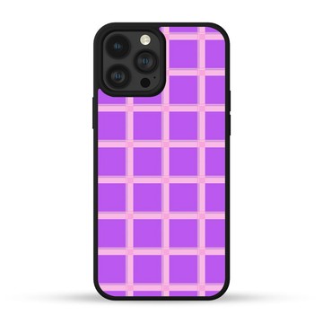 復古紫色格子 iPhone手機殼 三星手機殼