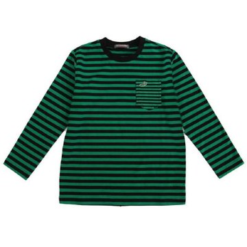 Crocodile Junior小鱷魚童裝- 條紋口袋T恤 ( 558428-04 中性款)