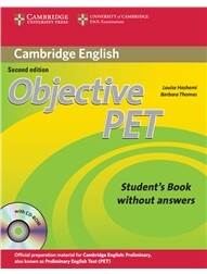 Objective PET Student's Book without Answers with CD-ROM (2版) Hashemi  Cambridge
