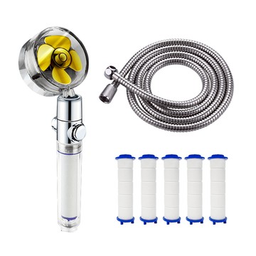 渦輪增壓蓮蓬頭濾心水管組  1組  銀色