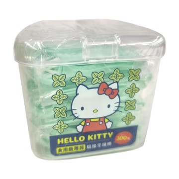Hello Kitty 凱蒂貓 食用級薄荷扁線牙線棒  300支  24盒