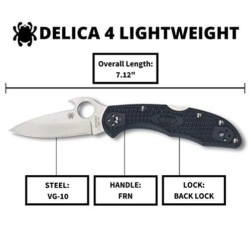 Spyderco デリカ4 ウェーブ 直刃 C11PGYW