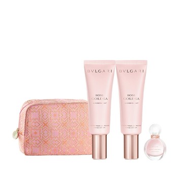 【BVLGARI】寶格麗歡沁玫香潤手霜入組(歡沁玫香香氛手霜40MLx2+歡沁枚香女性淡香水 5ML)| 生日送禮推薦🩷