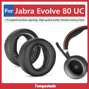 For Jabra Evolve 80 UC 耳墊 耳罩 耳機套 替換耳墊