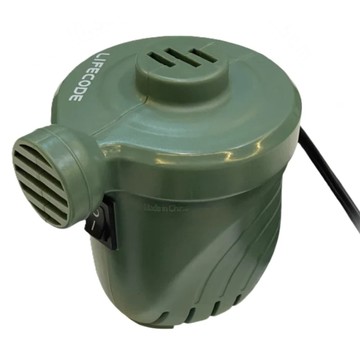 Lifecode 生活密碼 DC12V 車用強力電動充氣幫浦  軍綠色  1個  10.5 x 10.5 x 8.5cm