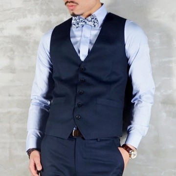 人字紋開襟背心-HB-3588