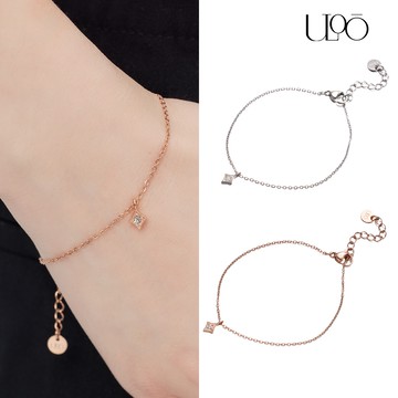 【ULOO】Aura 明亮熠熠系列不鏽鋼手鍊(2色可選)