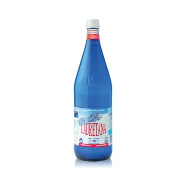進口氣泡水 【LAURETANA蘿莉塔娜】義大利 冰河氣泡水-玻璃瓶 1000mlx6入/箱購 (進口氣泡水 餐廳氣泡水)