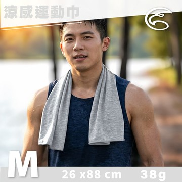 ADISI WINCOOL長效型乾爽散熱運動涼感巾【淺灰/Ｍ】AS26008 / 台灣製 MIT