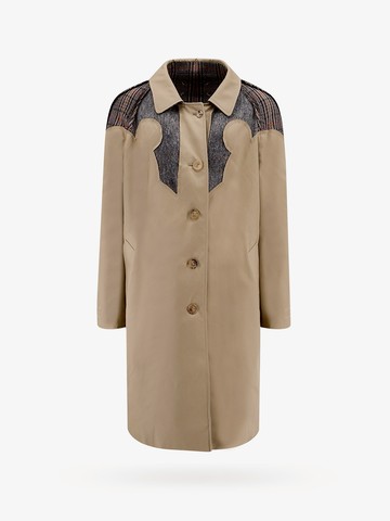 Nylon and cotton coat with wool madras lining - MAISON MARGIELA - gender_Man