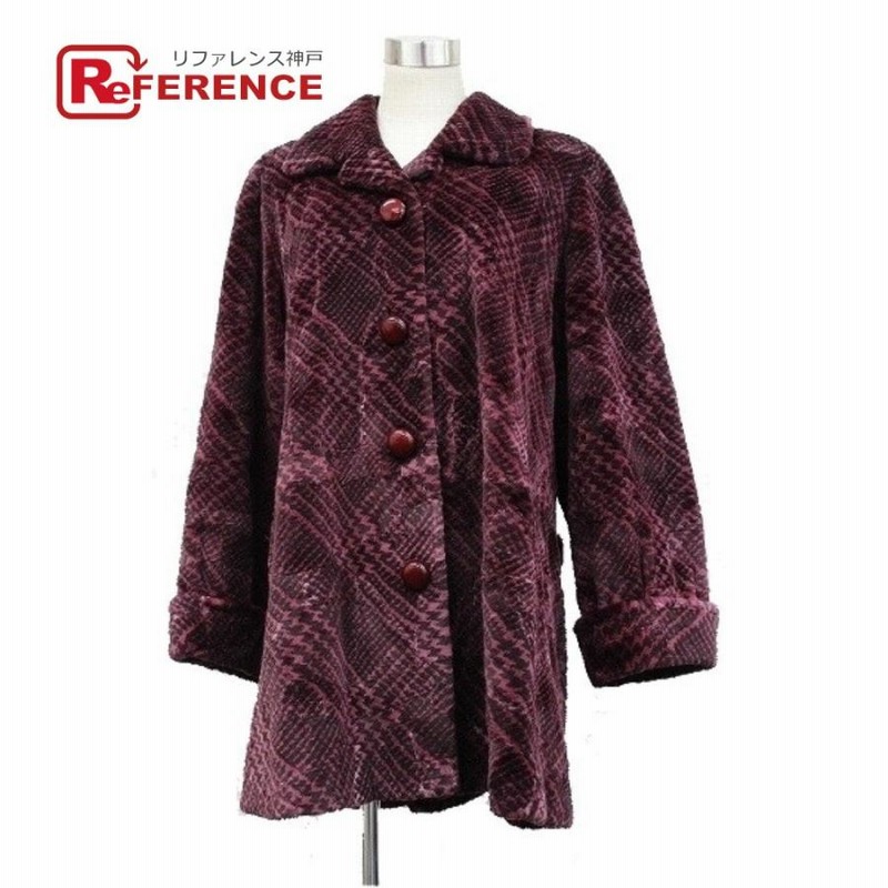 KIMIJIMA PARIS TOKYO キミジマ ミディアムコート ファーコート ワイン  