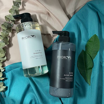 白藜珈護色洗髮露 與 歐咖控油藻泥修護素