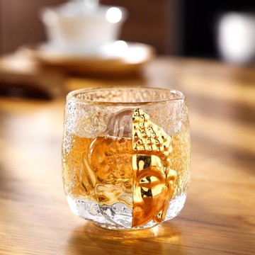 功夫茶主人杯男士茶道杯子單個高端茶杯大號玻璃品茗杯茶具一念杯