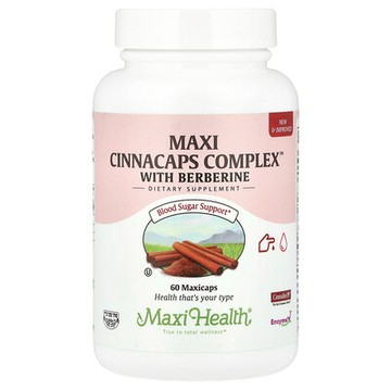 Maxi Health, 含小檗鹼的 Maxi Cinnacaps Complex™，60 粒 MaxiCaps