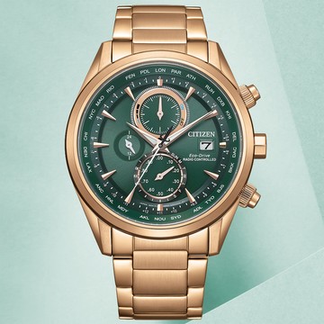 CITIZEN星辰 GENTS系列 光動能 電波計時腕錶 43mm/AT8263-87X